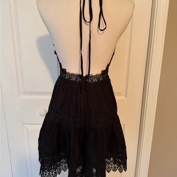 Charo Ruiz Black Lace Detail dress - Picture 4 of 5